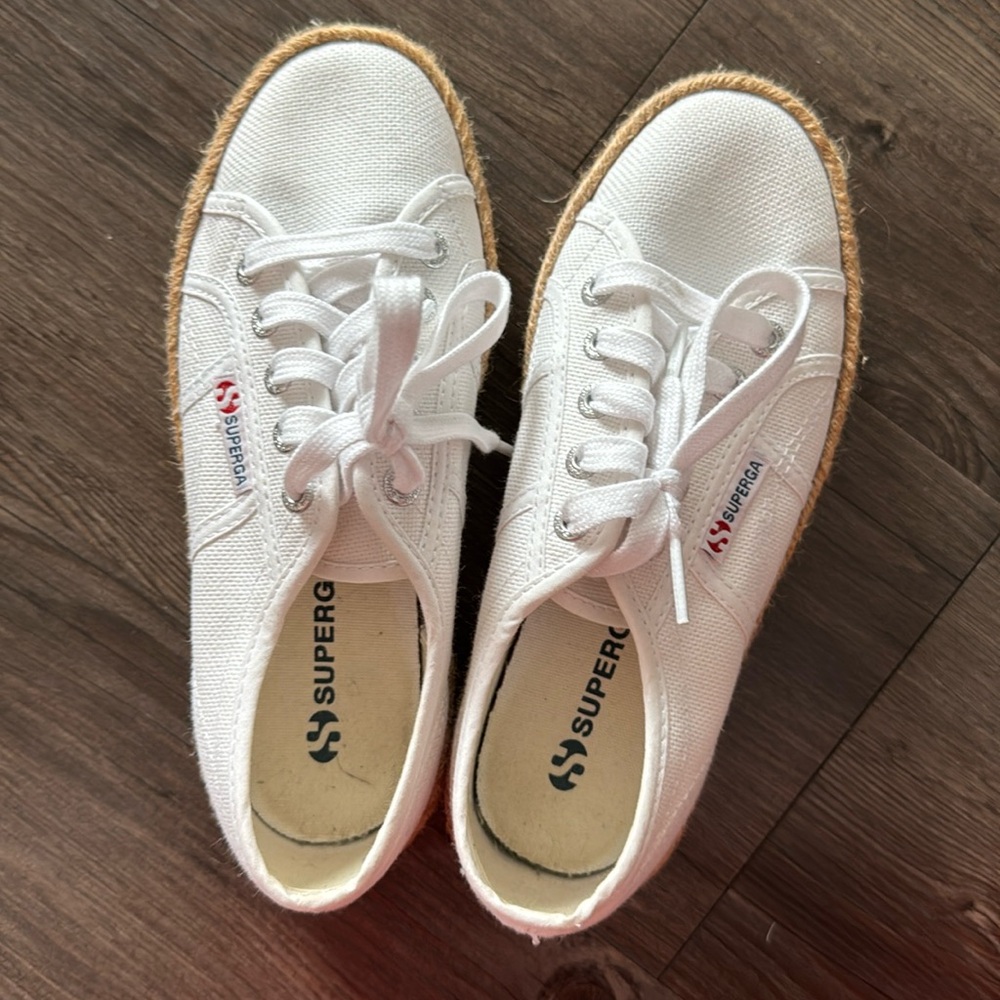 Superga sneakers, only worn one time.